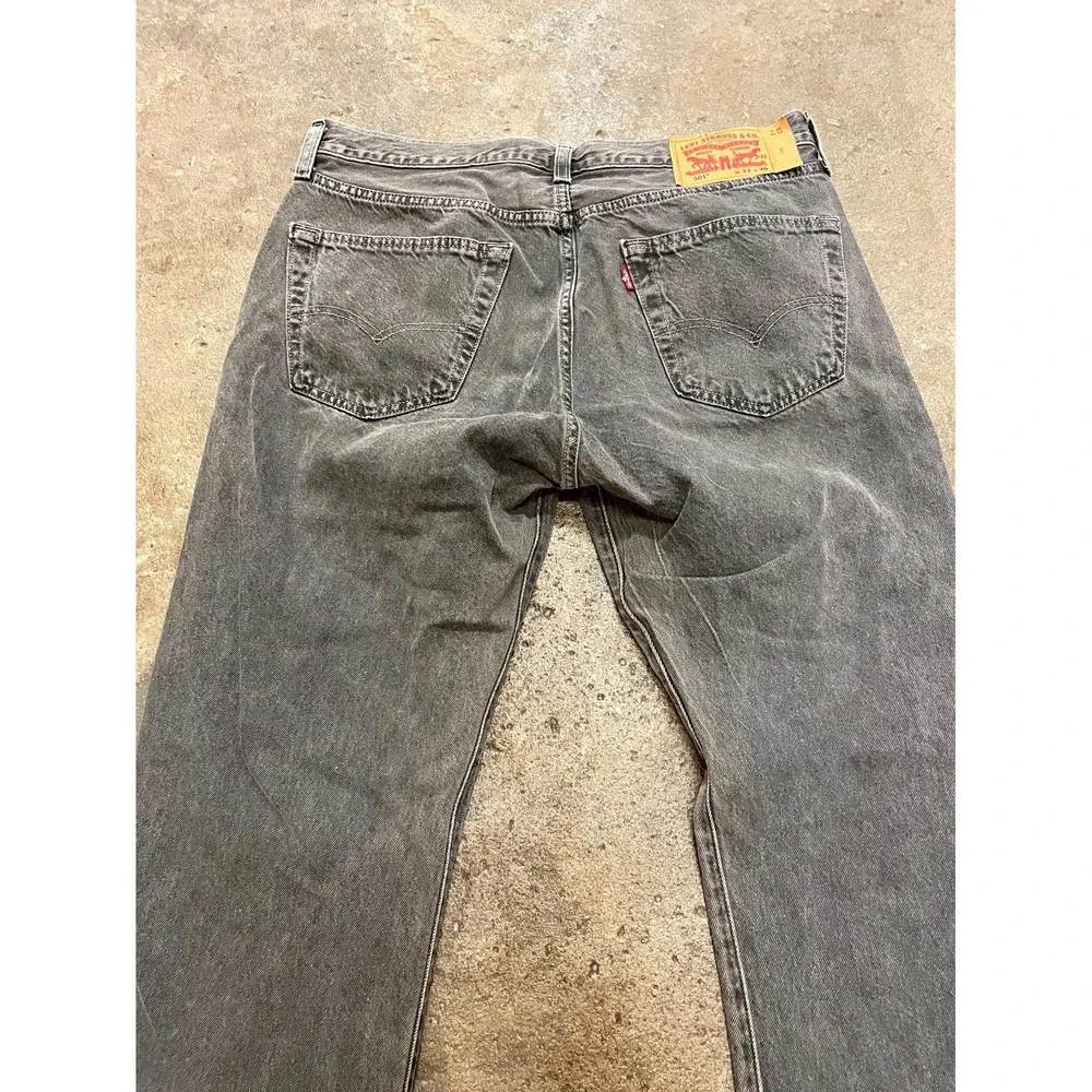 Levi's 501 Original Fit Coated Jeans Mens 33x30‎ Brown Denim Cotton Straight Leg